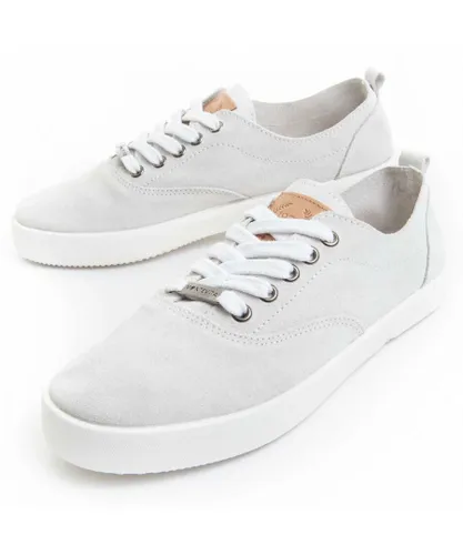 Montevita Mens Sneaker Serram In White Textile