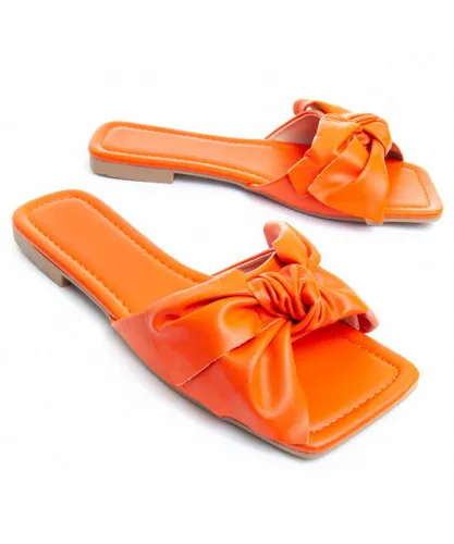 Montevita Womens Flat Sandal Palanti2 In Orange