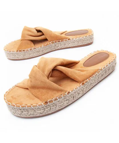Montevita Womens Flat Sandal Palanti4 In Brown