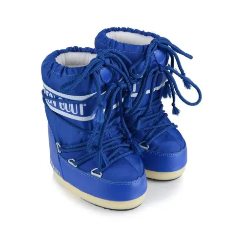 Moon Boot , Electric Blue MB Icon Nylon ,Blue unisex, Sizes: