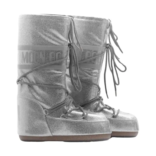 Moon Boot , Glitter Snow Boots | Calf-length Icon Style ,Gray female, Sizes: