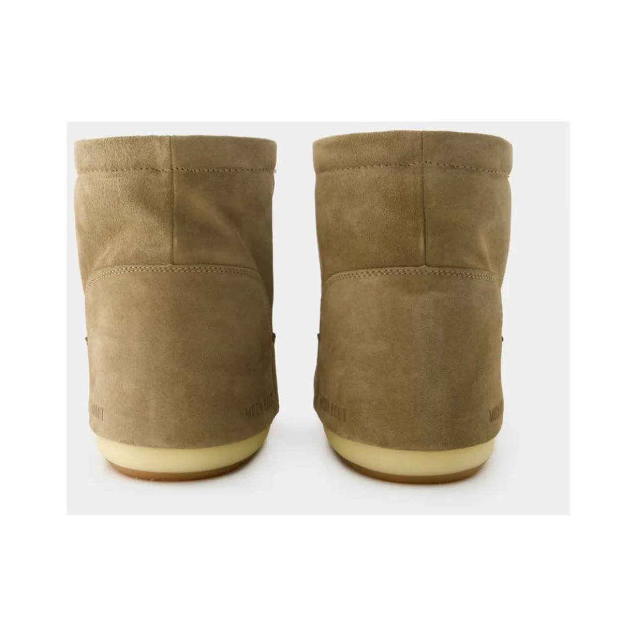 Moon Boot , Icon Low Nolace Leather Slip-On Beige ,Beige female, Sizes: