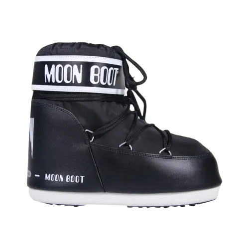 Moon Boot , Icon Low Nylon Boots ,Black female, Sizes: