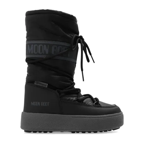 Moon Boot , ‘Jtrack Nylon High’ snow boots ,Black unisex, Sizes:
