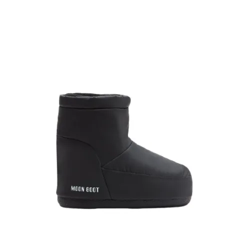 Moon Boot , Laceless Black Rubber Boots ,Black female, Sizes: