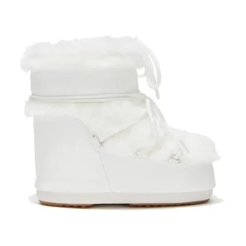 Moon Boot , Low Faux Fur Sneakers ,White female, Sizes: