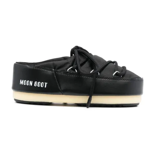 Moon Boot , Moon Boot Flat shoes Black ,Black female, Sizes: