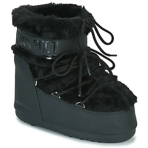 Moon Boot  Moon Boot Icon Low Faux Fur  women's Snow boots in Black