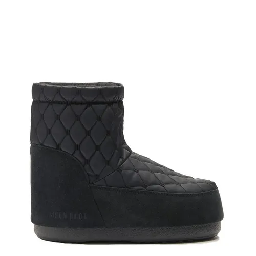 MOON BOOT No Lace Low Quilted - Black