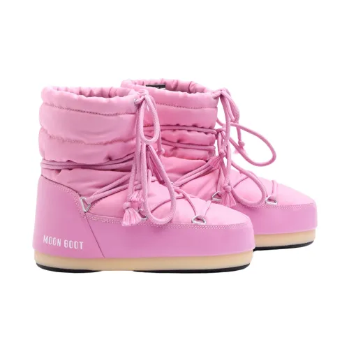 Moon Boot , Pink Nylon Snow Boots ,Pink female, Sizes: