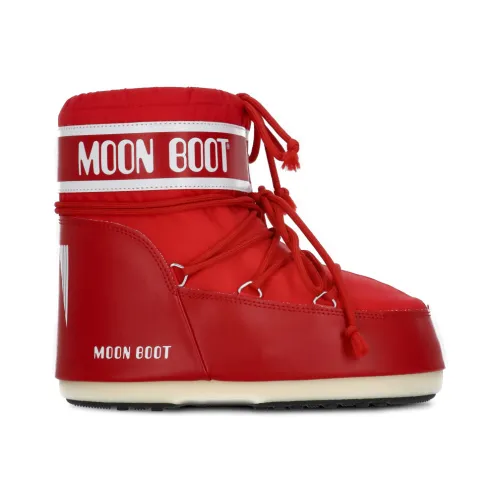 Moon Boot , Red Tech Fabric Snow Boots ,Red female, Sizes: