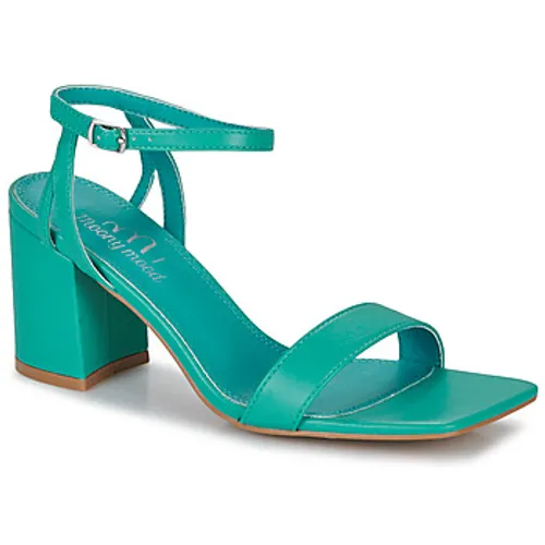 Moony Mood  ANDROMA  women's Sandals in Green