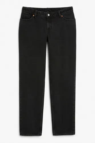 Moop low waist straight jeans - Black