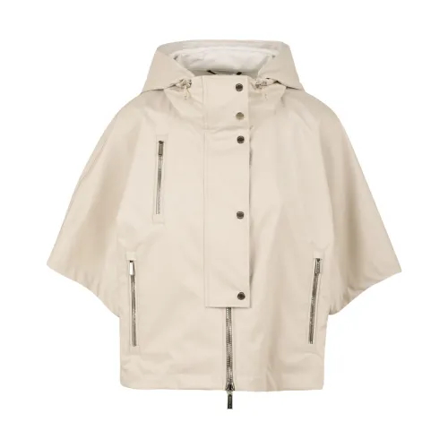 Moorer , Double Wind-stop Waterproof Kimono Coat ,Beige female, Sizes: