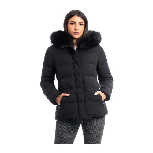 Moorer , Fur Kilie Jacket ,Black female, Sizes:
