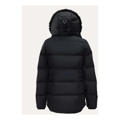Moose Knuckles , Cloud 3Q Black Shearling Jacket for Women ,Black female, Sizes: