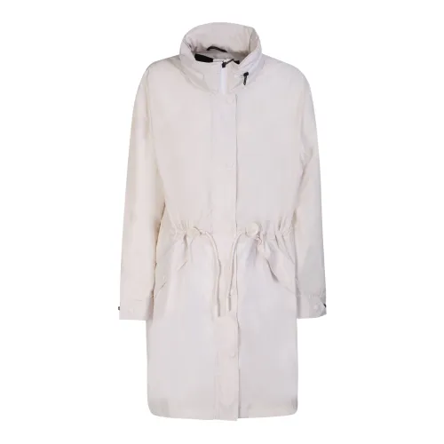 Moose Knuckles , Elegant Cream Trench Coat ,White female, Sizes: