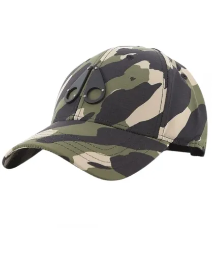 Moose Knuckles Mens Iconic Logo Camo Green Cap - One