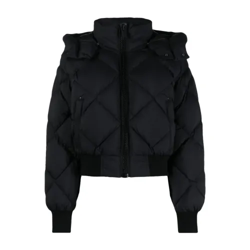 Moose Knuckles , Women's Clothing Jackets Black Aw22 ,Black female, Sizes: