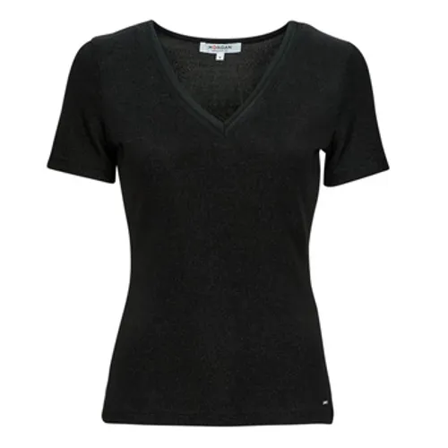Morgan  DIWI  women's T shirt in Black