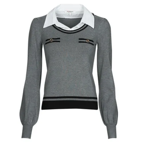 Morgan  MACAO  women's Sweater in Grey