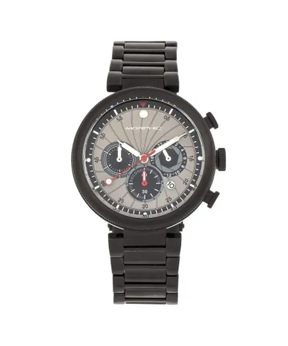 Morphic Mens M87 Series Chronograph Bracelet Watch w/Date - Grey Stainless Steel - One Size