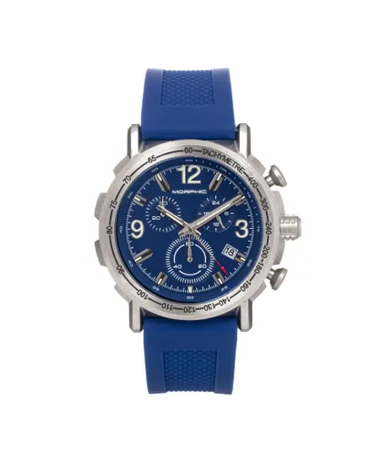 Morphic Mens M93 Series Chronograph Strap Watch w/Date - Blue Stainless Steel - One Size