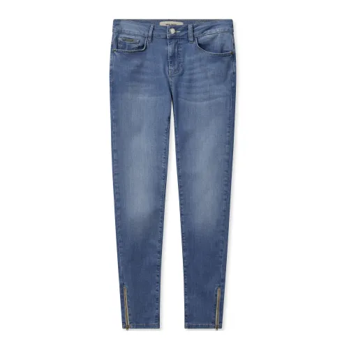 MOS Mosh , Blue Jeans with Zipper Details ,Blue female, Sizes: