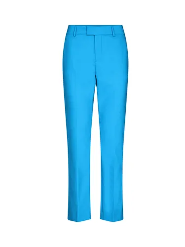 MOS MOSH Ellen Regular Fit Tailored Trousers, Blue Aster - Blue Aster - Female