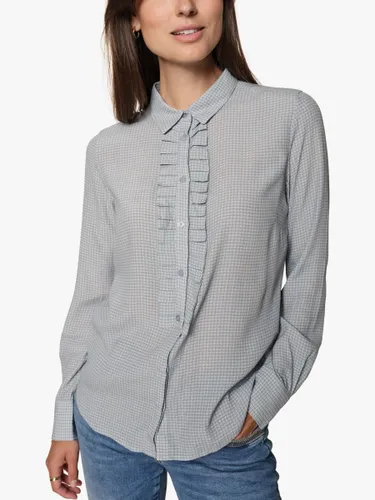 MOS MOSH Enesma Pepita Micro Check Dot Print Shirt, Grey Dawn - Grey Dawn - Female