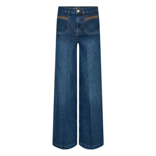 MOS Mosh , Flared Blue Jeans ,Blue female, Sizes: