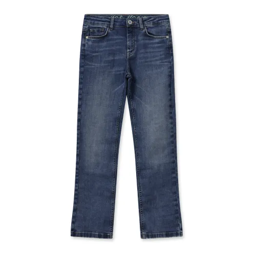 MOS Mosh , Flared Blue Jeans with Classic Pockets ,Blue female, Sizes:
