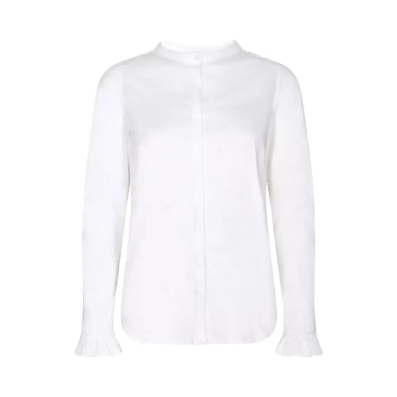 MOS MOSH Mattie Ruffle Cuff Shirt - White - Female