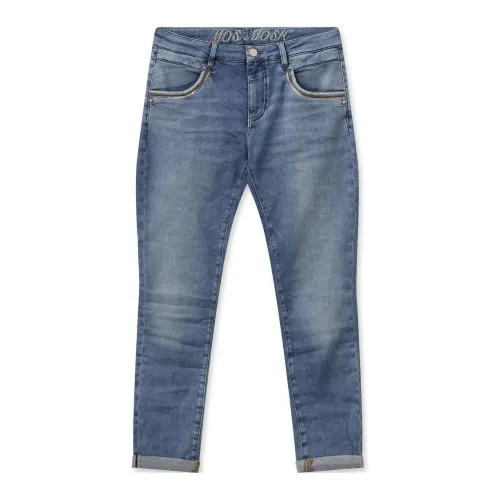 MOS Mosh , Slim-fit Jeans ,Blue female, Sizes: