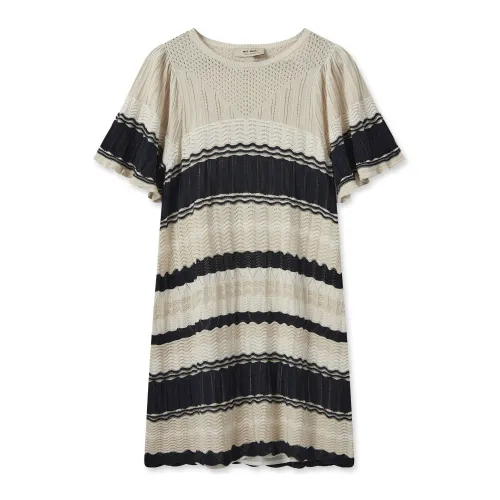 MOS Mosh , Spryett Knit Dress with Needlepoint Pattern and Stripes ,Multicolor female, Sizes: