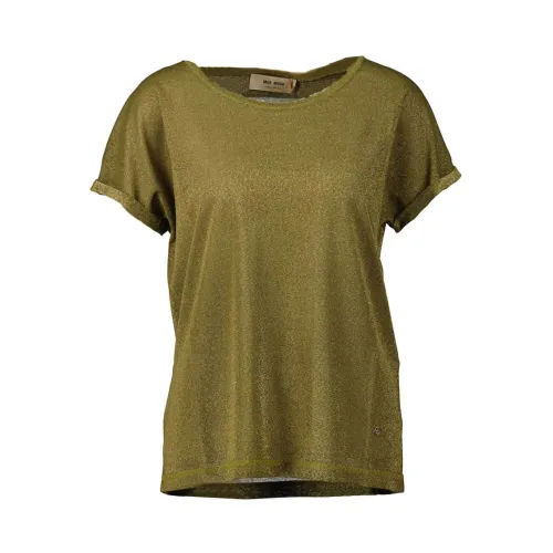 MOS Mosh , Stylish T-Shirt ,Green female, Sizes: