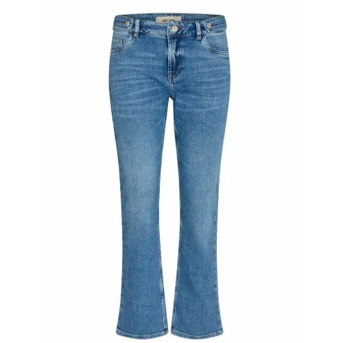 MOS Mosh , Twist Kickflare Ankle Jeans - Blue ,Blue female, Sizes: