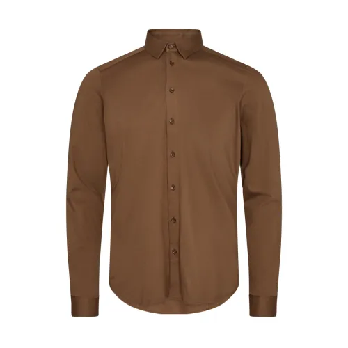 MOS Mosh , Warm Crunch Jersey Shirt ,Brown male, Sizes: