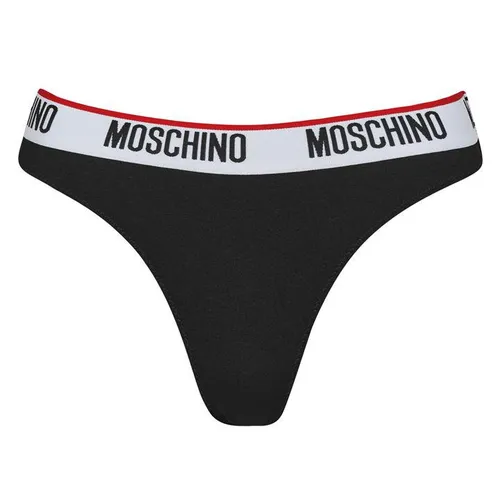 MOSCHINO 2 Pack Tape Thongs - Black