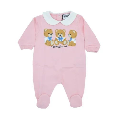 Moschino , 3 Bears Jumpsuit ,Pink female, Sizes: