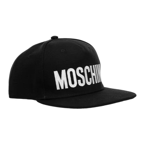 Moschino , Adjustable Plain Logo Hat ,Black male, Sizes: ONE