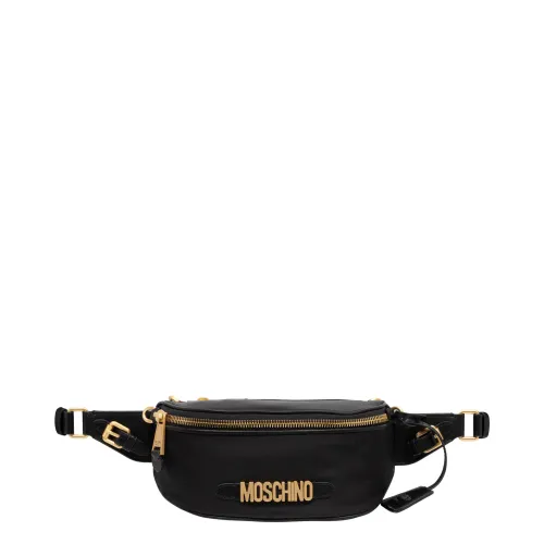 Moschino , Adjustable Strap Belt Bag ,Black female, Sizes: ONE SIZE