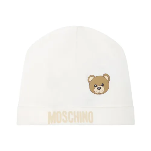 Moschino , Adorable Cotton Baby Hat ,White male, Sizes: