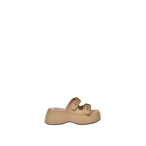 Moschino , Beige Sandals ,Beige female, Sizes: