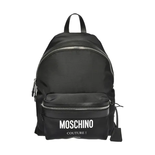 Moschino , Black Backpack - ,Black male, Sizes: ONE SIZE