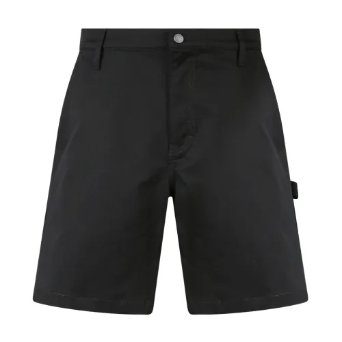 Moschino , Black Cotton Bermuda Shorts for Men ,Black male, Sizes: