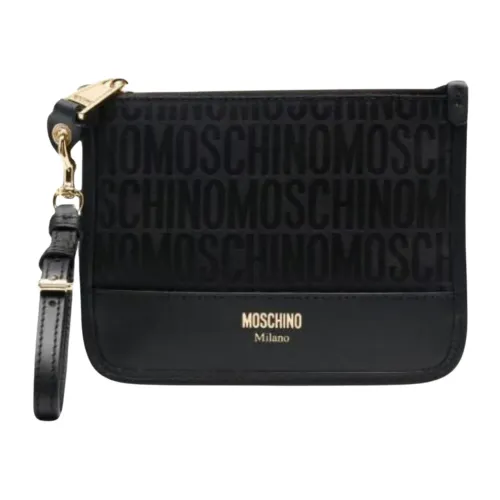 Moschino , Black Detachable Wrist Strap Bag ,Black male, Sizes: ONE SIZE