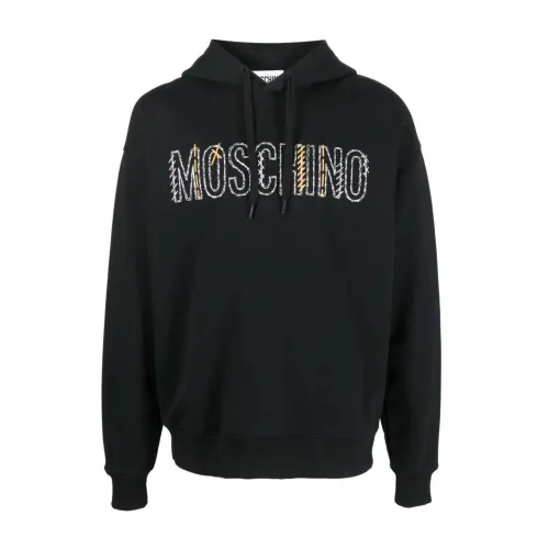 Moschino , Black Hooded Sweatshirt