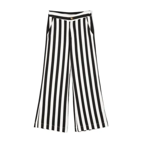 Moschino , Black Striped Trousers ,Black female, Sizes: