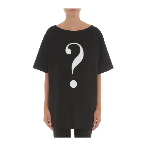 Moschino , Black T-shirts and Polos ,Black female, Sizes: